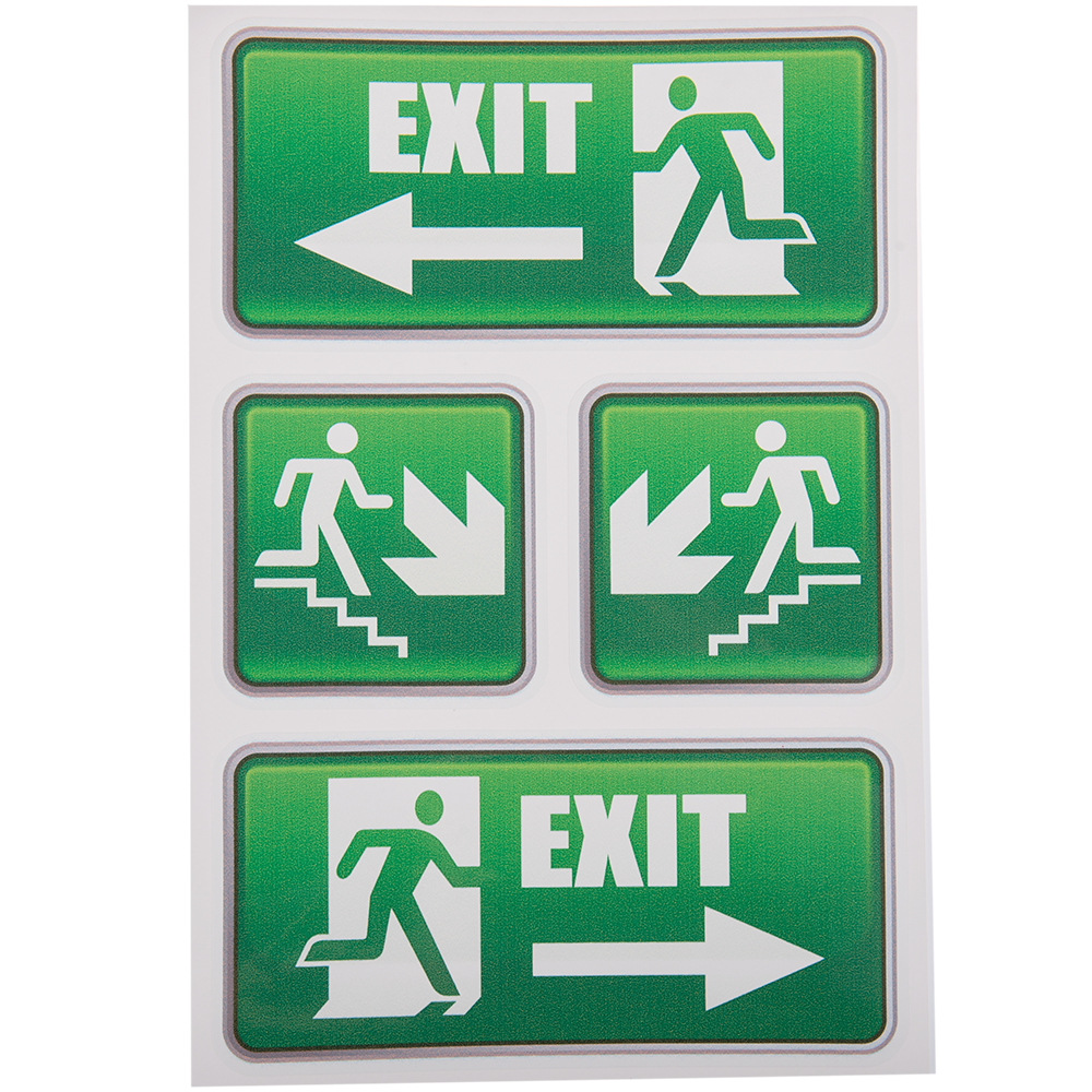 Set indicator iesire de siguranta, 4 buc