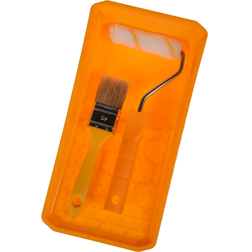 Set trafalet + pensula + tava pentru zugravit, diametru rola 10 cm