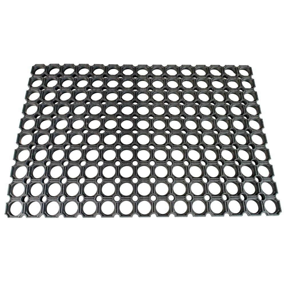 Stergator dreptunghiular Aniko, negru, din cauciuc, 40 x 60 cm