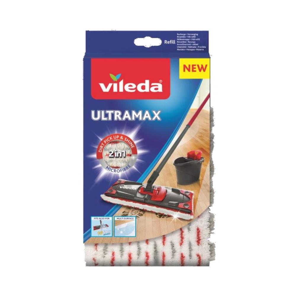 Rezerva pentru mop plat Vileda Ultramax, microfibre, 2 x 14 x 27 cm