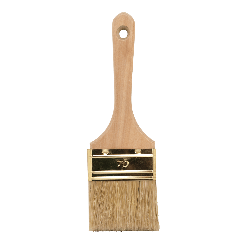 Pensula pentru vopsit seria 53, latime 70 mm, fir natural si sintetic, maner din lemn