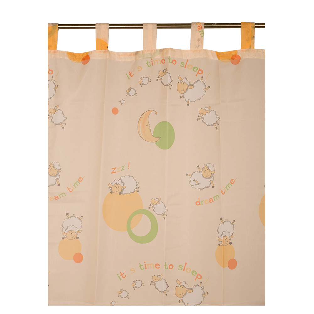 Perdea Rovitex Sheep 6702, model cu desene, multicolor, poliester, 145 x 245 cm