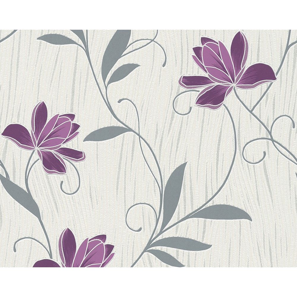 Tapet vlies AS Chicago 306234, flori de lotus, lavabil, 10 x 0,53 m