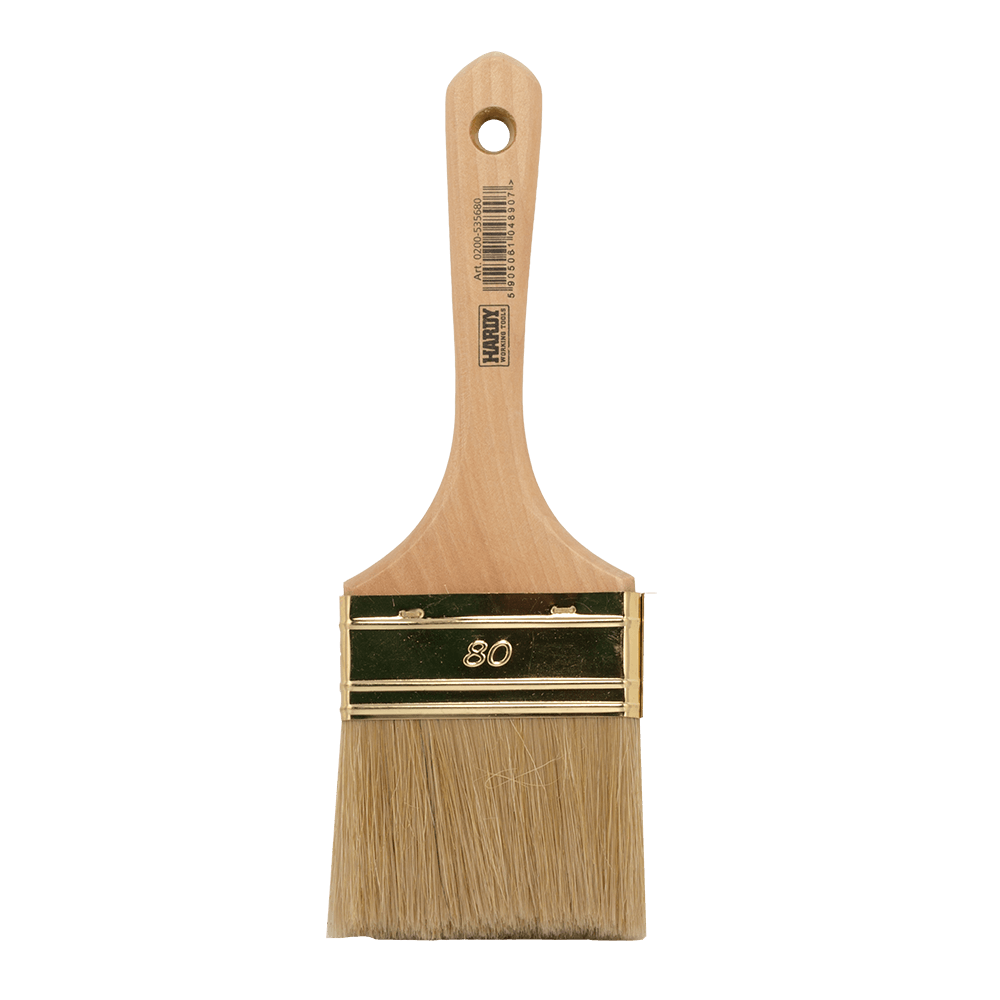 Pensula pentru vopsit seria 53, latime 80 mm, fir natural si sintetic, maner din lemn