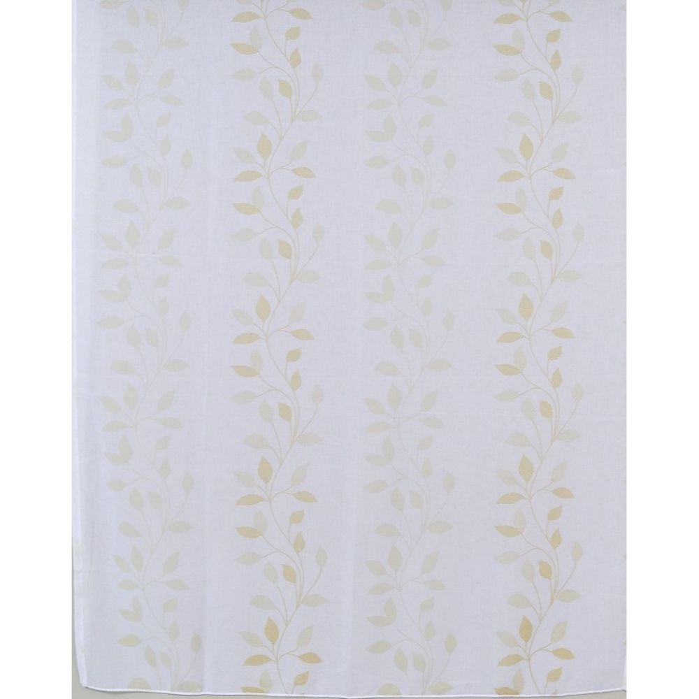 Perdea OB 6375/3 din 100% poliester, alb cu bej, 140 x 245 cm
