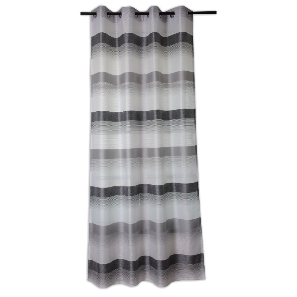 Perdea Ösenschal 2421, 100% poliester, 04 gri, 140 x 245 cm