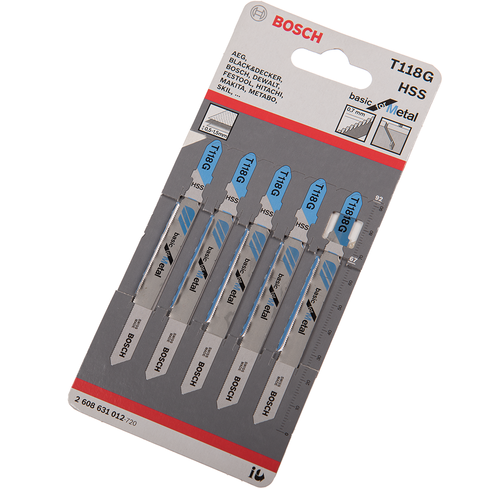 Panze de ferastrau vertical pentru metal, 92 mm, 0,7 mm