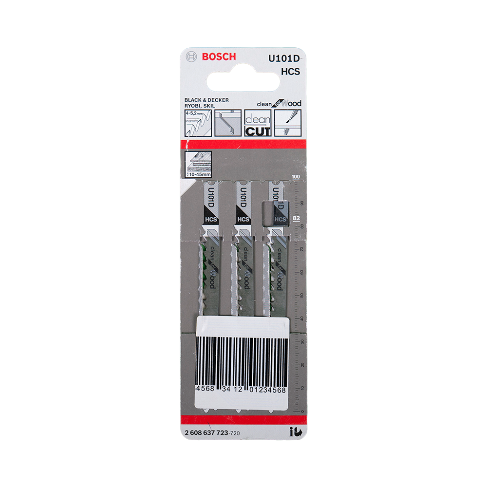Panze de ferastrau vertical U101D pentru lemn, 100 mm, 4-5,2 mm
