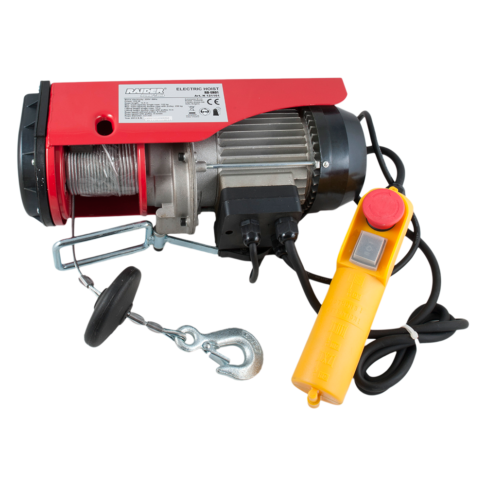 Macara electrica Raider RD-EH01, electropalan, 250 kg, 510 W