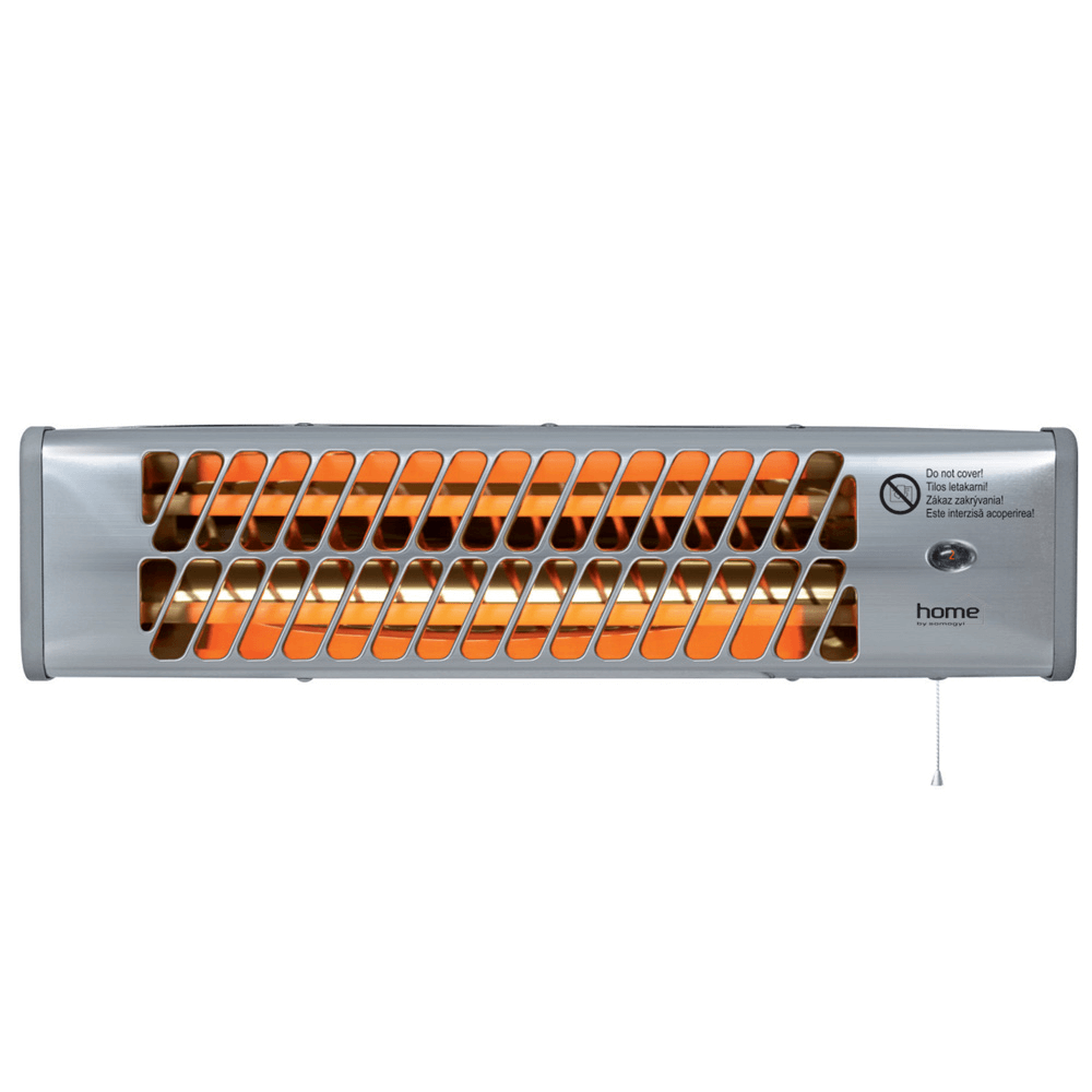 Radiator electric cu tub quartz FK 24 Somogyi, 1200 W, 53,5 x 13 x 11 cm, 2 trepte, cu stativ, carcasa metalica, IPX4