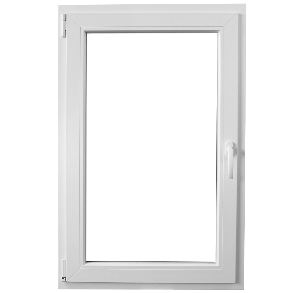 Fereastra PVC, 5 camere, deschidere simpla stanga, alb, 56 x 86 cm