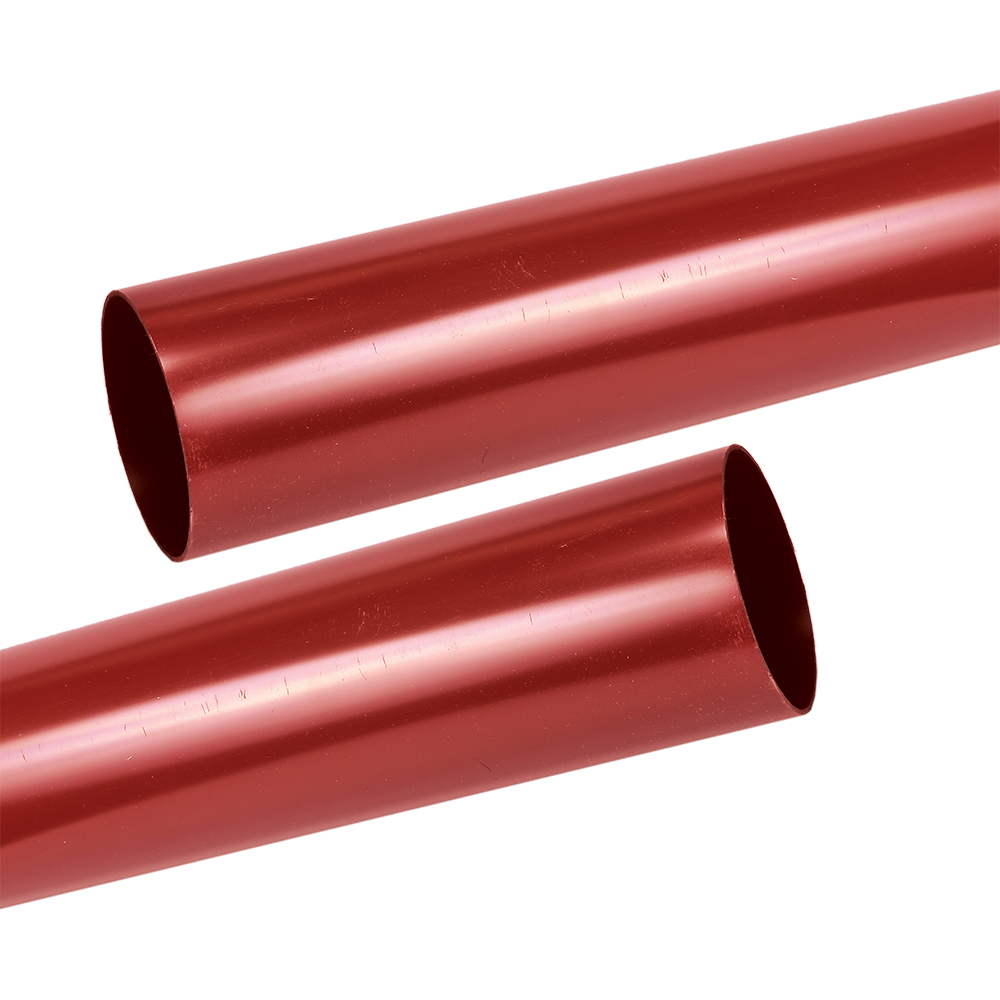 Burlan scurgere PVC Regenau, rosu RAL 3011, 3 m, diam. 100 mm