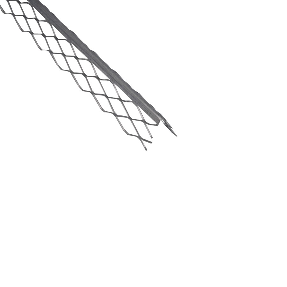 Profil de colt pentru tencuiala mecanizata,  aluminiu,  0.5 mm x 3 m