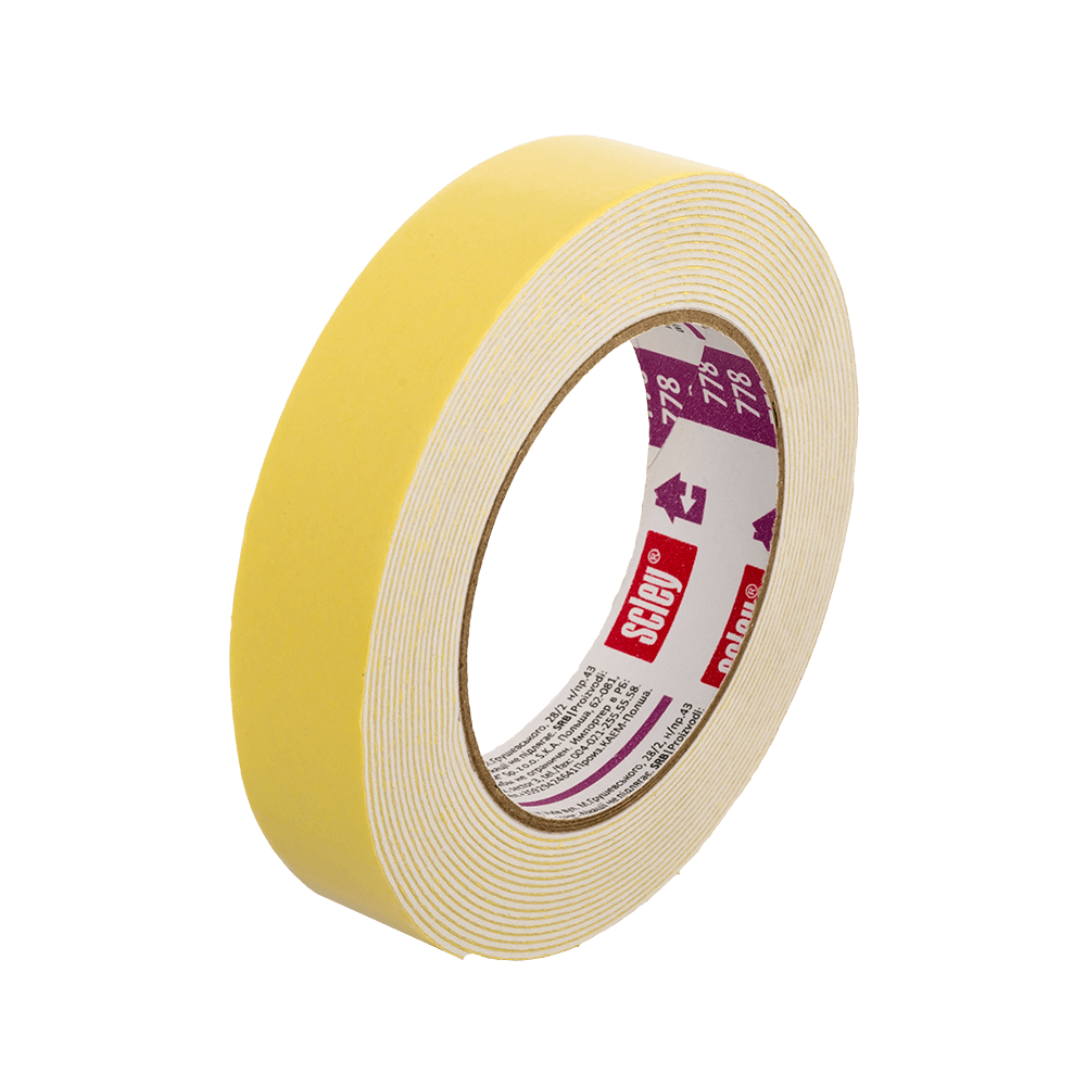 Banda de montaj Hardex 478, dublu adeziva, 5 m x 25 mm