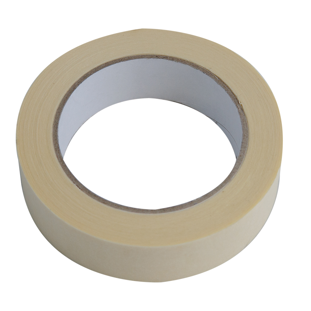 Banda mascare, crem, interior/exterior,rezistenta la 80°C, 30 mm