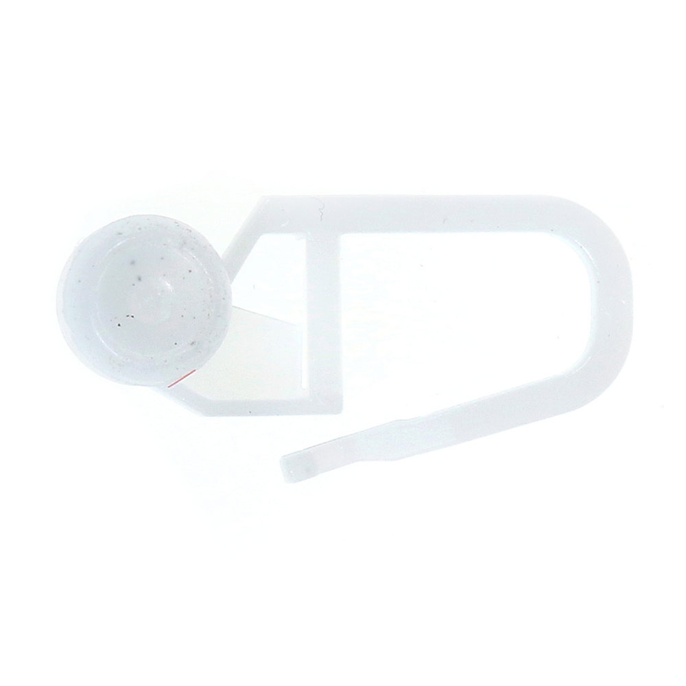 Set accesorii pentru sina perdea, plastic, alb, 2.5 cm