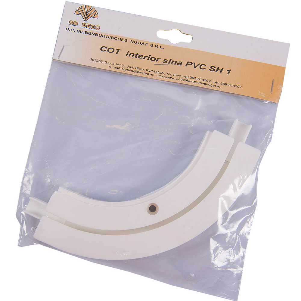Cot interior sina tavan SH1, PVC, alb, 1 canal
