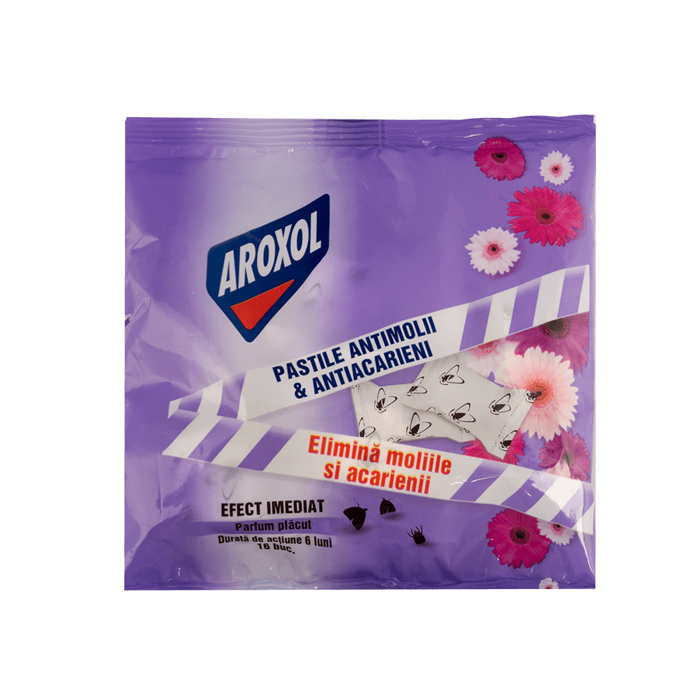 Pastile Aroxol antimolii si antiacarieni, parfumate, 100 gr