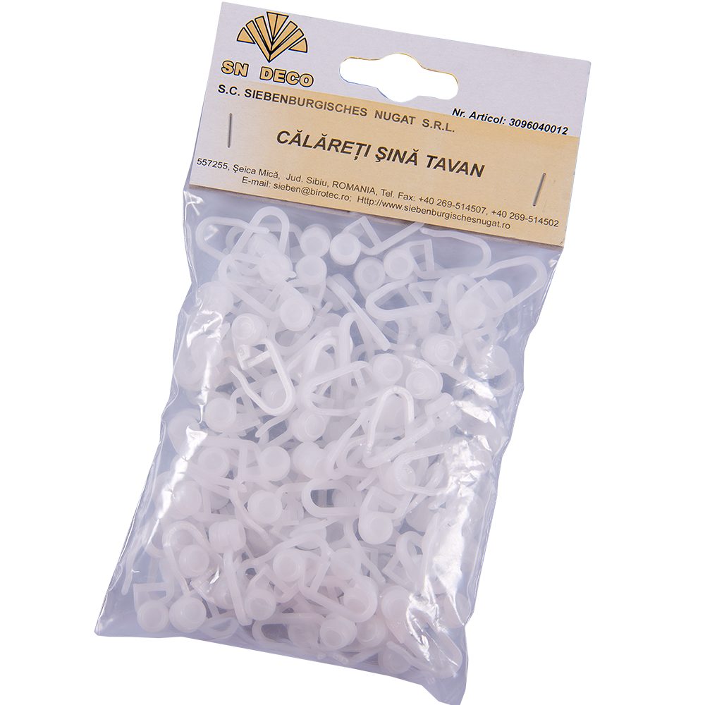 Calareti sina tavan, PVC, alb