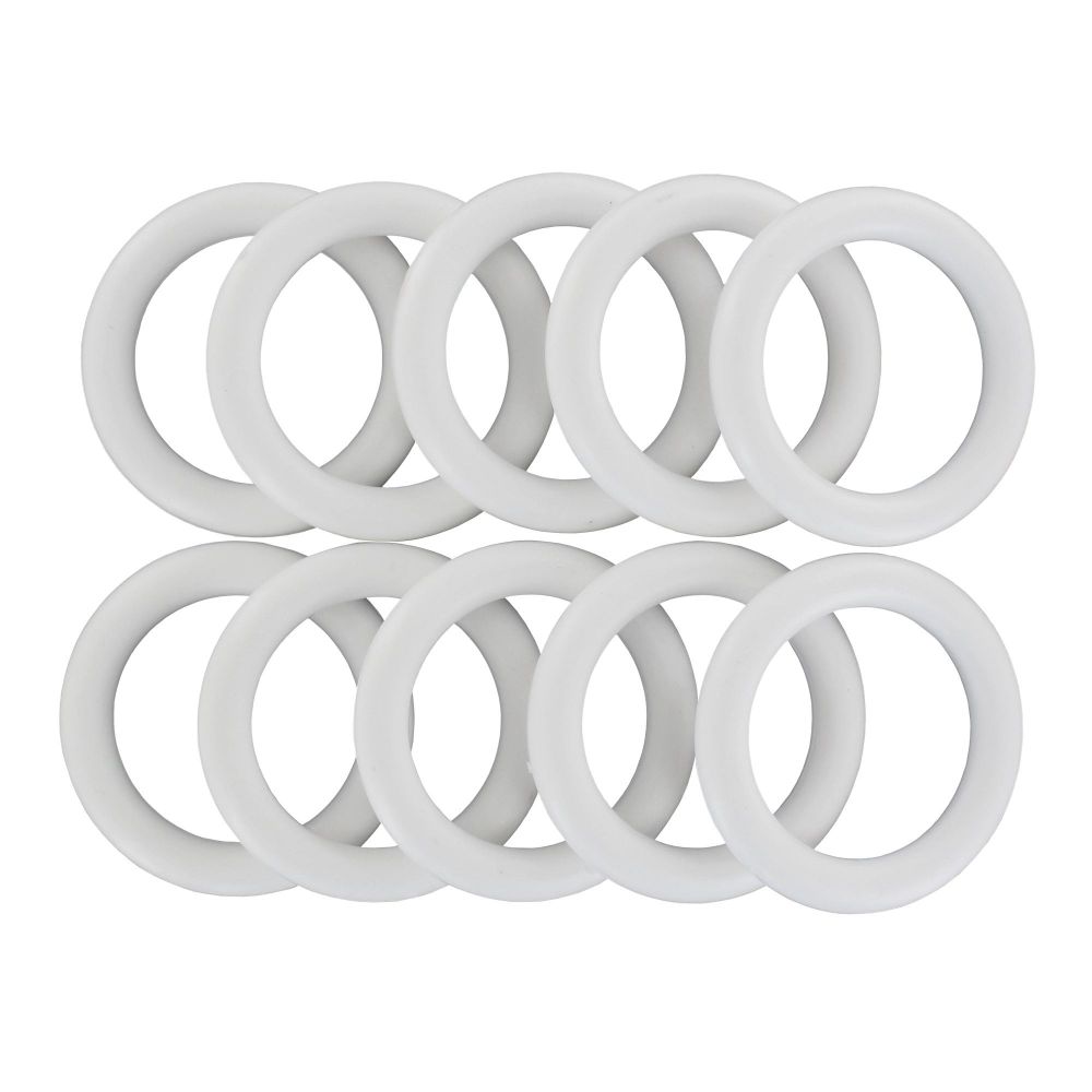 Inele galerie din PVC, alb, pentru diametru de 28 mm, 10 buc