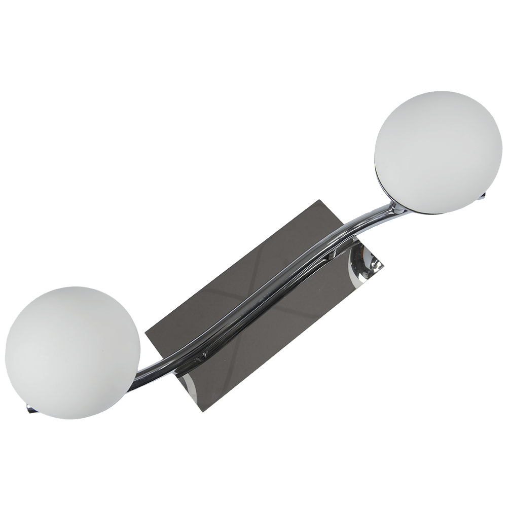 Plafoniera Horoz Hl7182l, aluminiu/sticla, 2 x LED, 4W, argintiu/alb