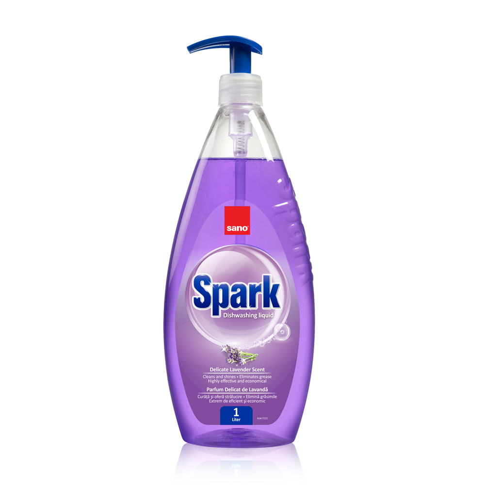 Detergent vase Sano Spark, lavanda, 1 l