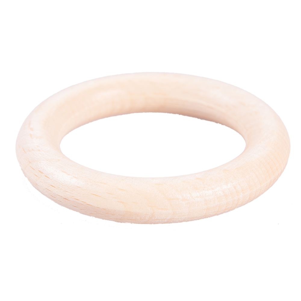 Inele galerie din lemn natural, natur, pentru diametru de 28 mm, 10 buc