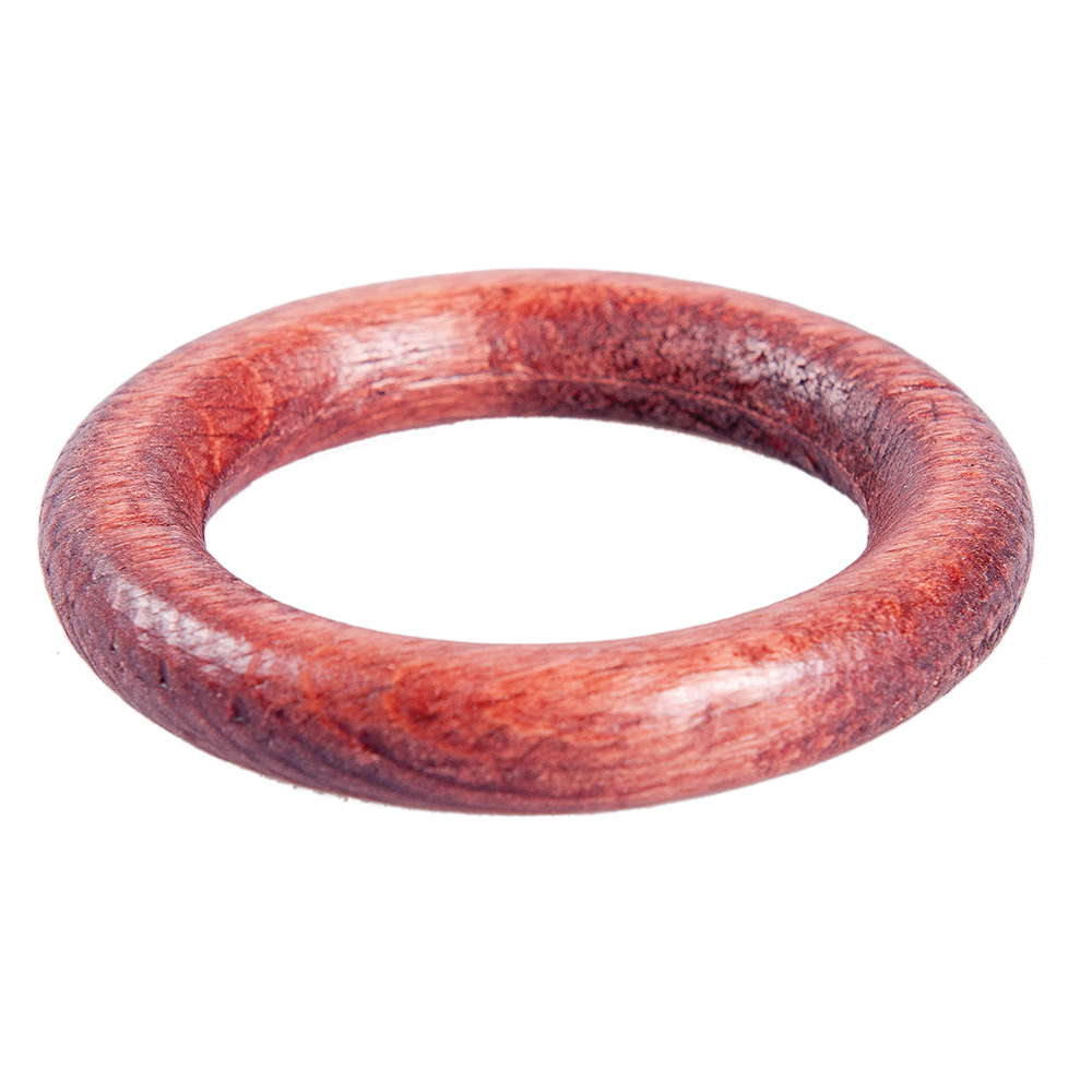 Inele galerie din lemn natural, mahon, pentru diametru de 28 mm, 10 buc