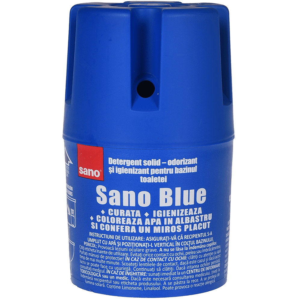 Detergent solid pentru toaleta, Sano, blue, 150 g