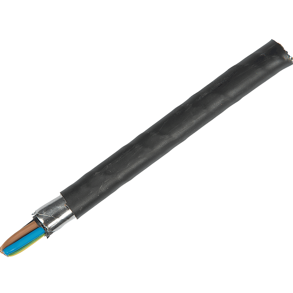 Cablu electric CYABY, 5 x 6mm, izolatie PVC, negru, cupru