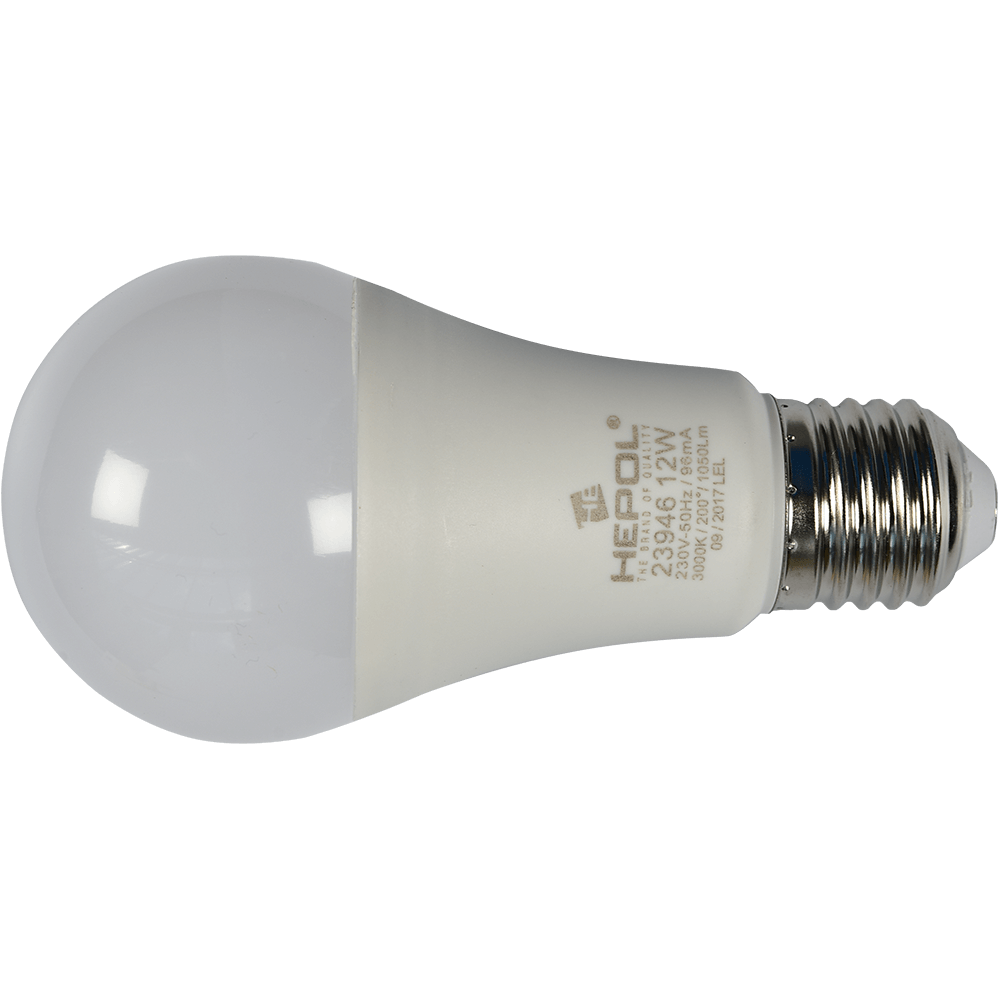 Bec Normal A-60 cu Led Hepol , E27, 12W, lumina calda