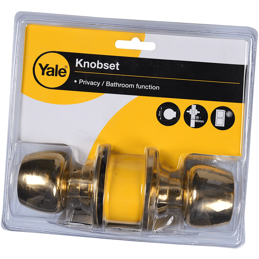 Maner Yale Knobset fara cheie pentru usa interior, alama lacuita