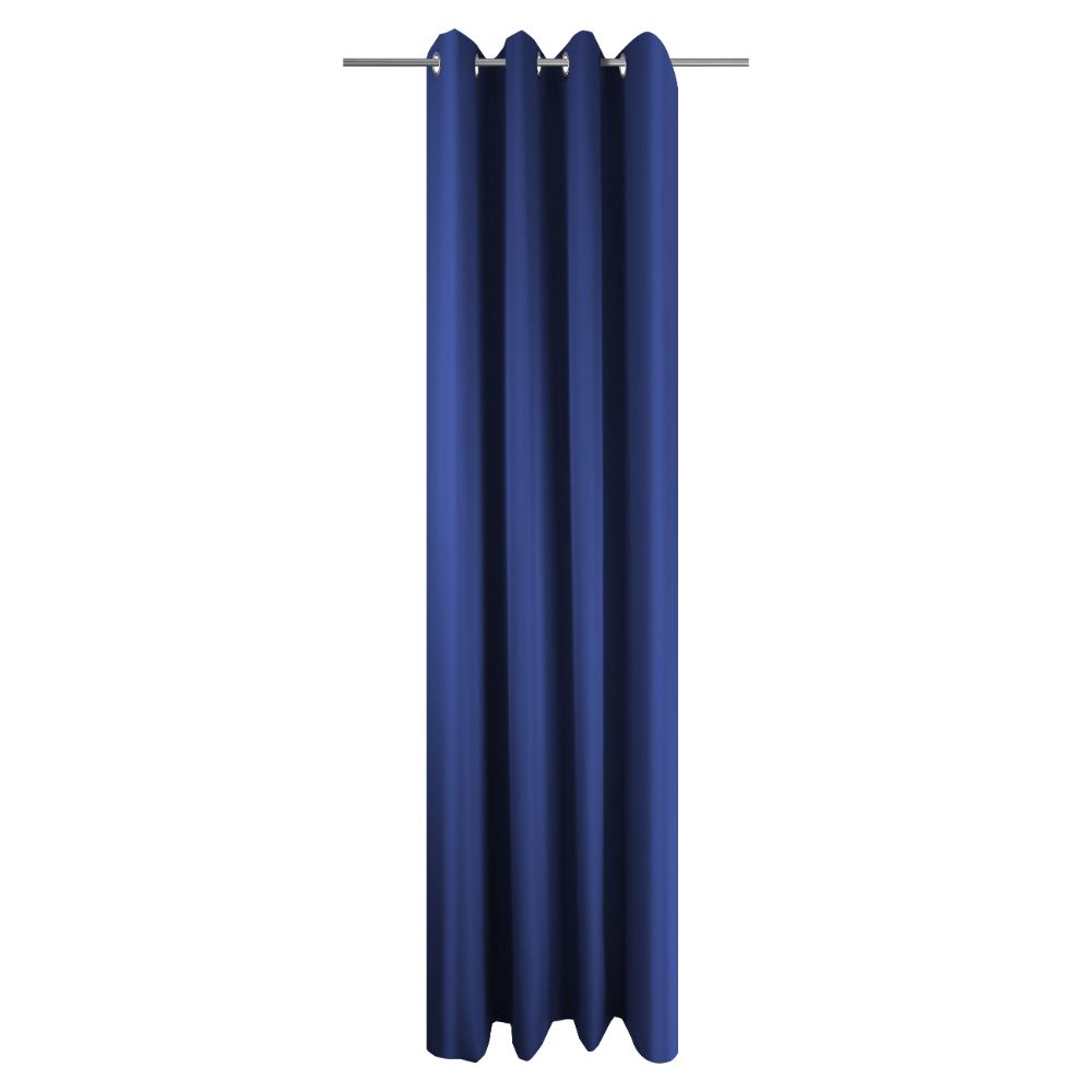 Draperie Valletta 18, 100% poliester, albastru, 145 x 245 cm