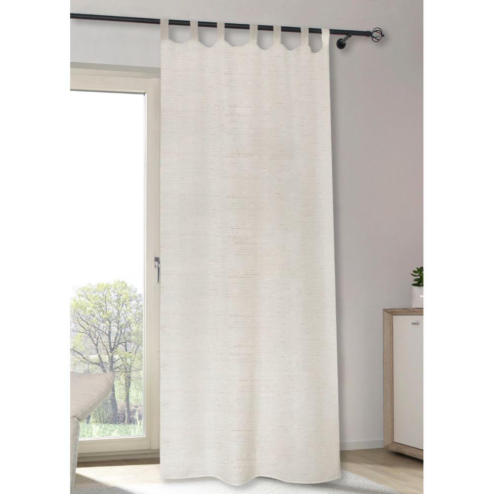 Draperie Nature, 100% poliester, alb-bej,140x245 cm
