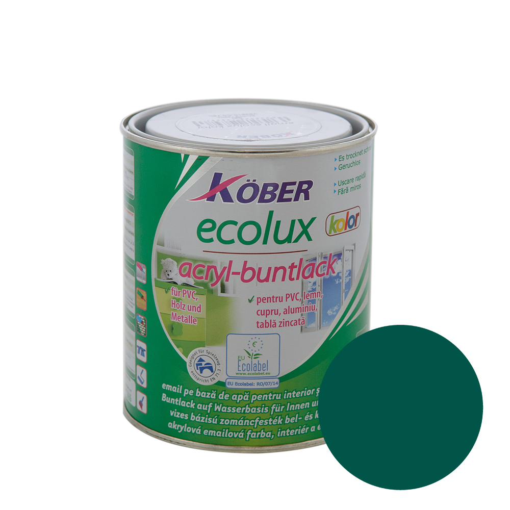 Email Ecolux Kolor verde 0,75 L
