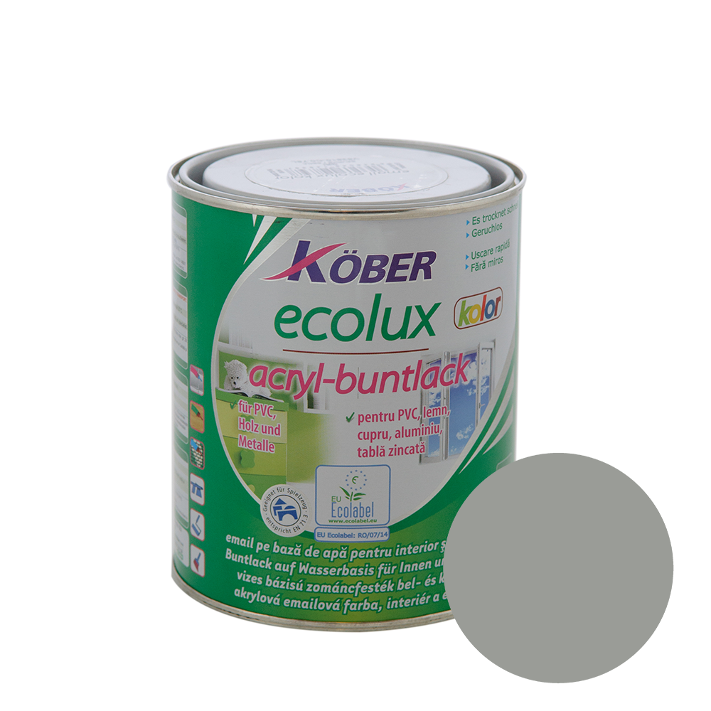 Email Ecolux Kolor gri 0,75 L