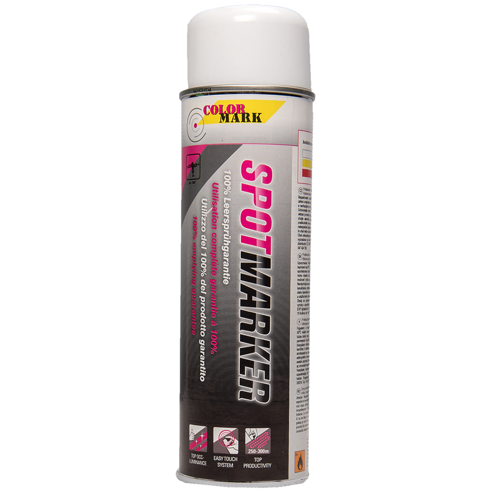 Vopsea spray marcaj rutier Dupli-Color, alb, mat, exterior, 500 ml