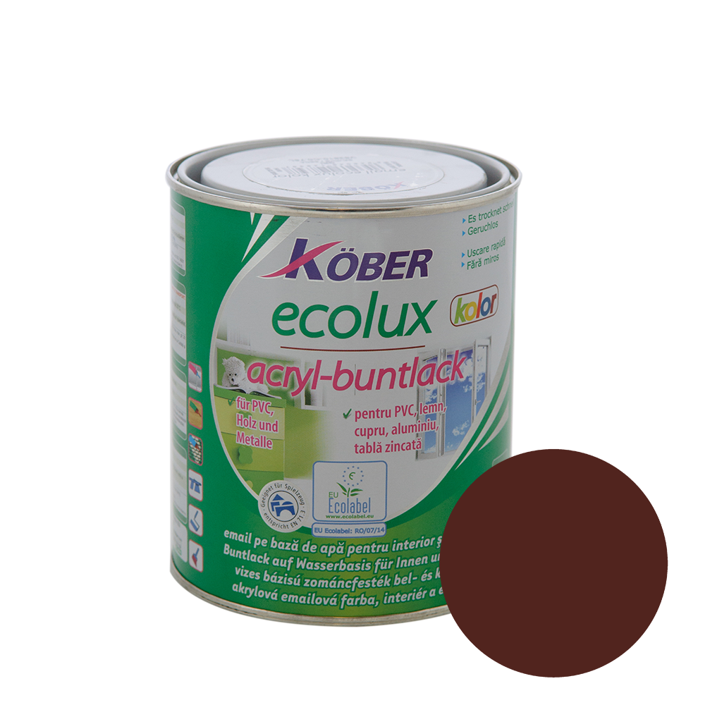 Email Ecolux Kolor maro roscat 0,75 L