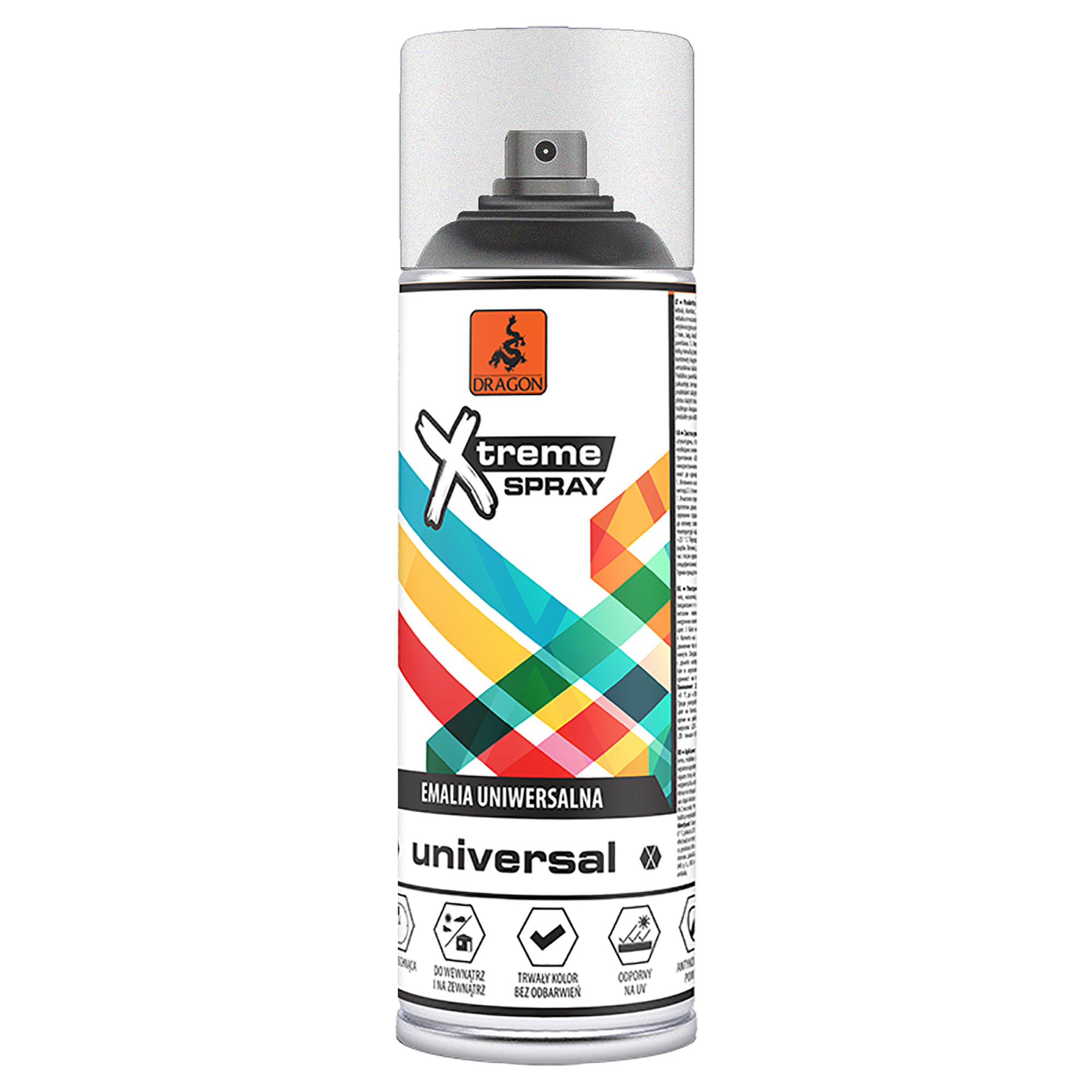 Vopsea spray universala Dragon Xtreme, transparent, lucios, interior/exterior, 400 ml