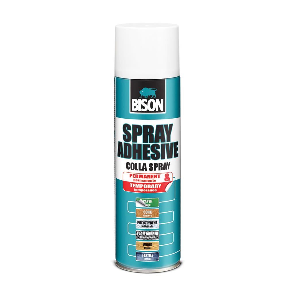 Adeziv de contact pulverizabil BISON Spray Adhesive, 200 ml