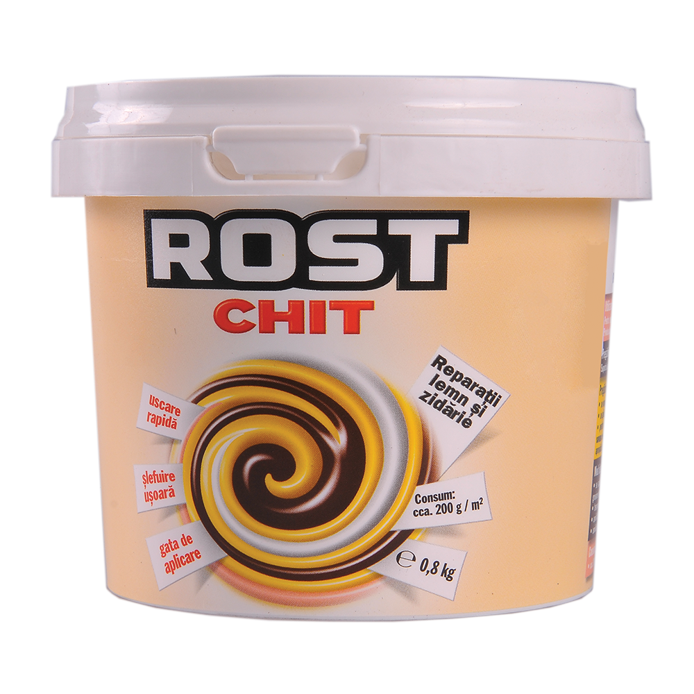 Chit acrilic pentru lemn si zidarie, Rost, alb, interior / exterior, 0.8 kg