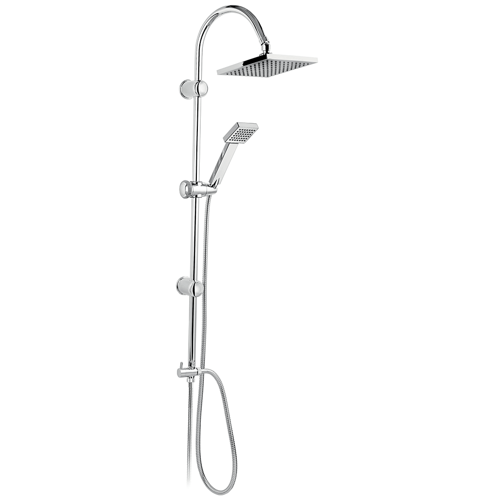 Set dus Ferro Squerto NP22, reglabil, comutator ceramic, crom, 1,5 m