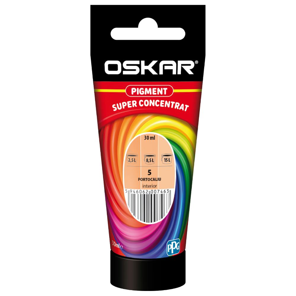 Pigment super concentrat Oskar, interior, pentru vopsea lavabila, portocaliu , 30 ml