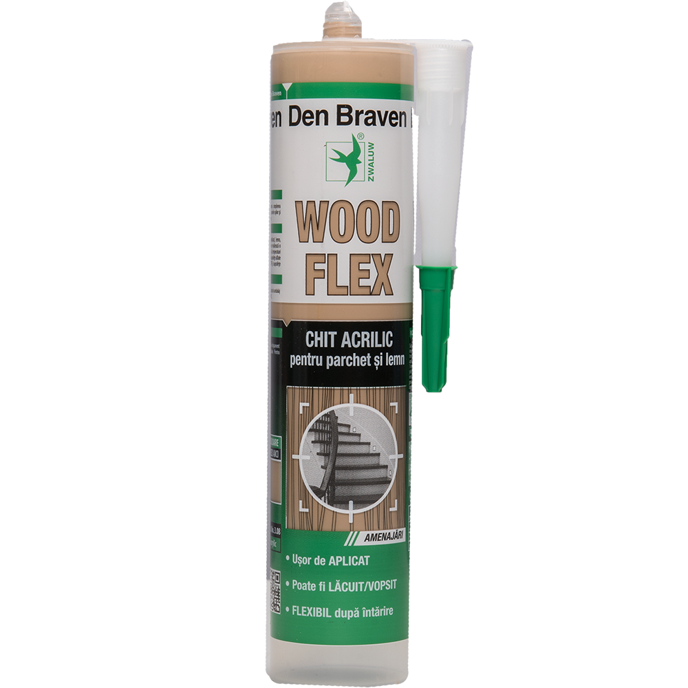 Chit acrilic pentru parchet si lemn Woodflex fag 280 ml
