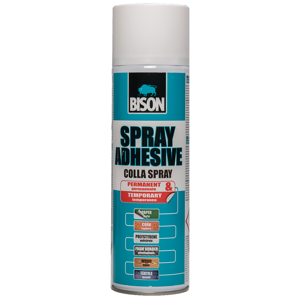 Adeziv de contact pulverizabil BISON Spray Adhesive, 500 ml