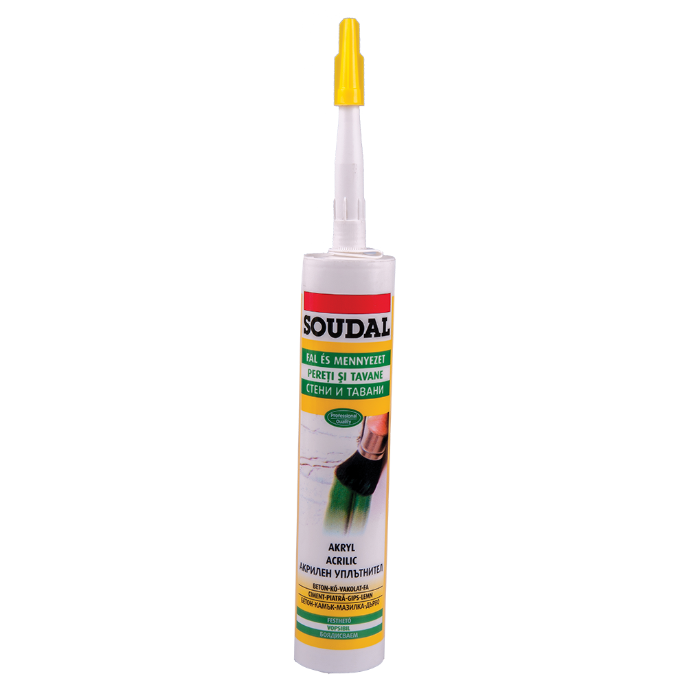 Mastic acrilic pentru zidarie Soudal, alb, 280 ml
