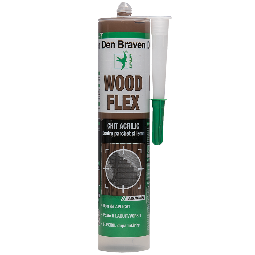 Chit acrilic pentru parchet si lemn Woodflex wenge 280 ml