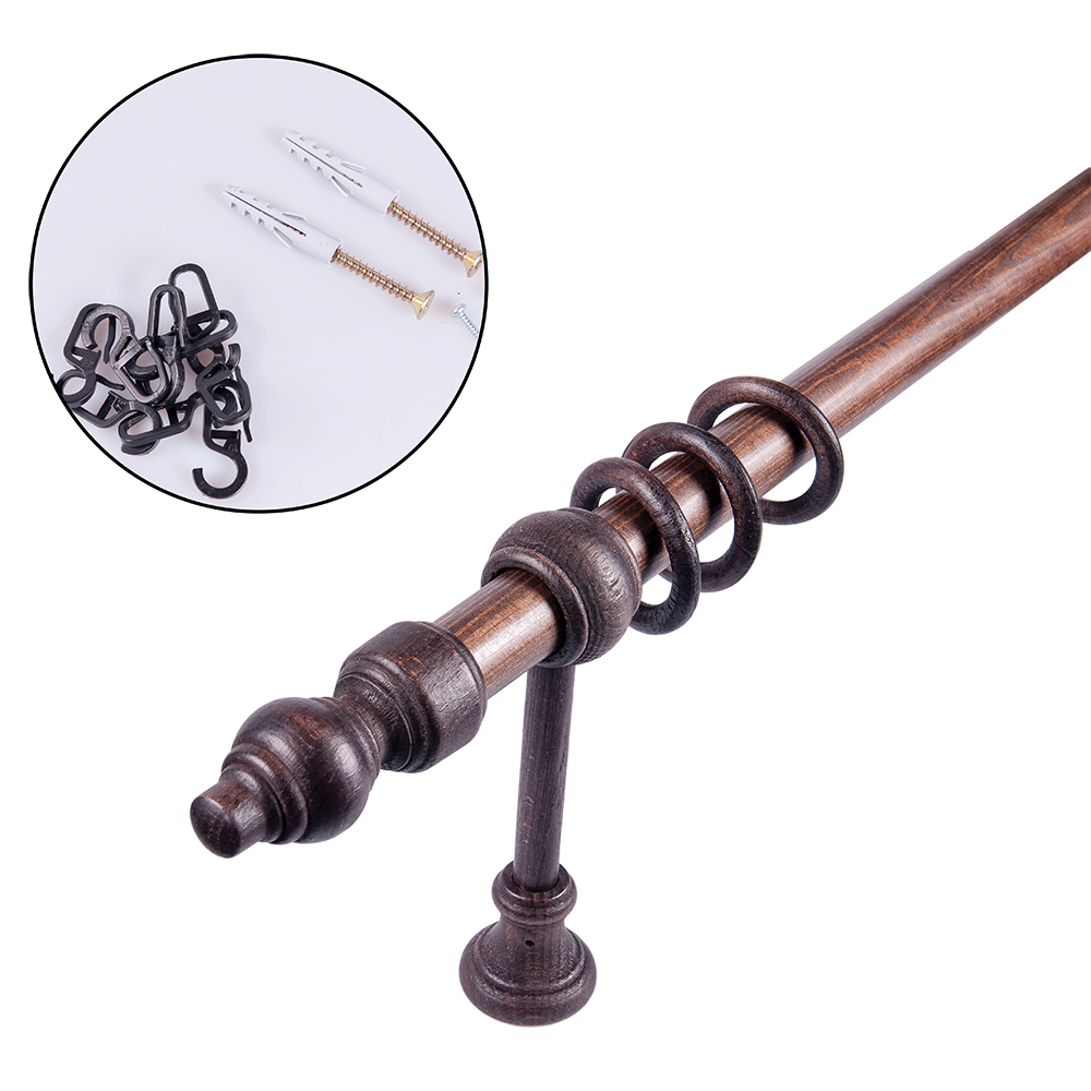 Galerie lemn masiv, wenge, 120 cm
