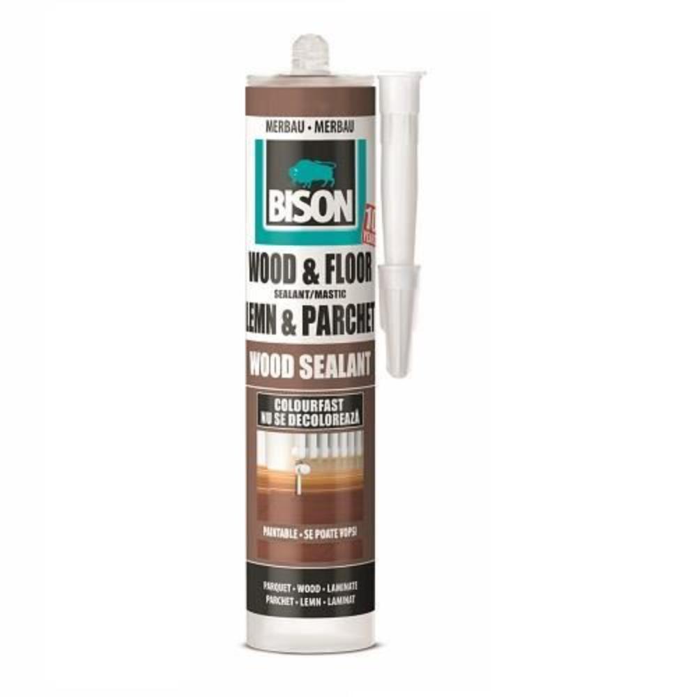 Mastic pentru lemn si parchet, Bison Wood Sealant, merbau, 300 ml