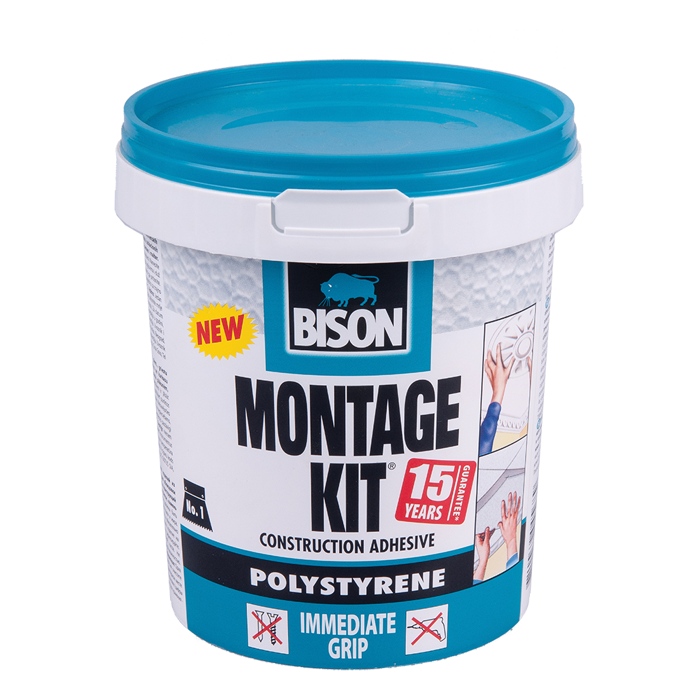 Adeziv de constructii pentru fixarea obiectelor din polistiren, Bison Montage Kit, 1 kg